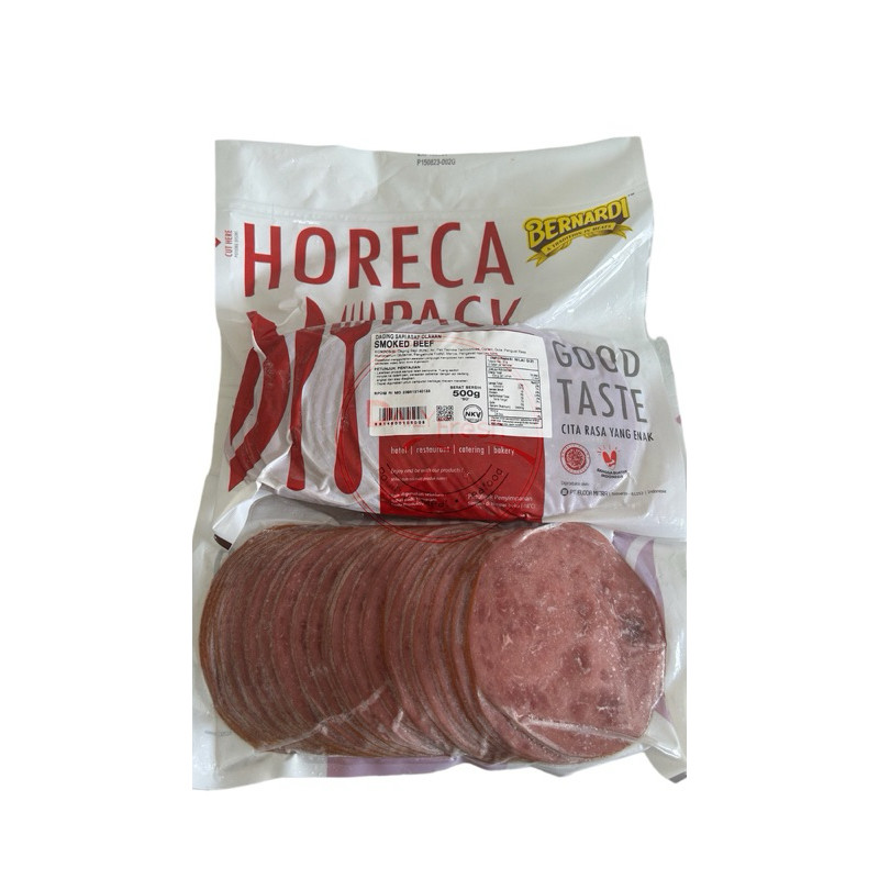 

BERNARDI SMOKED BEEF BULAT | DAGING SAPI ASAP 500GR HORECA PACK