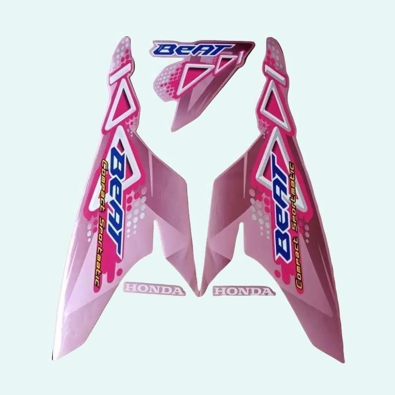 Stiker Striping Motor Honda Beat Karbu 2011-2012 Ping Pink Full Body Berkualitas Awet - Motorcycle s