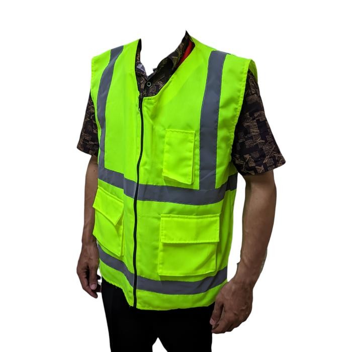 Rompi proyek safety K3 - Rompi safety Drill Hijau - Hijau