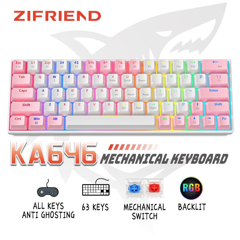 ZIFRIEND KA646 Mechanical Keyboard RGB