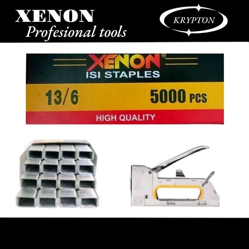 

Xenon isi mata staples / isi Refill staples 13/6 type R-23RUSTY