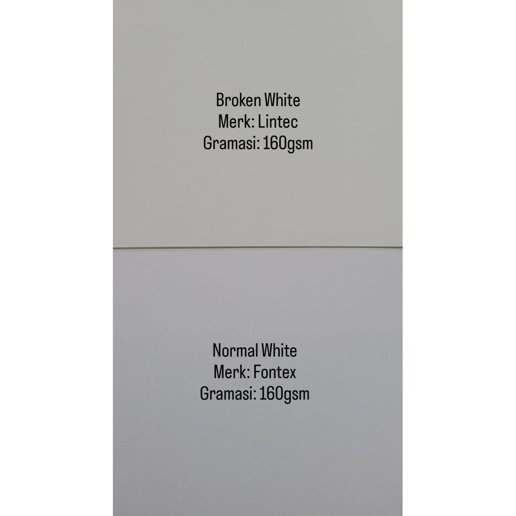 

r Z e Kertas Sticker HVS A4 isi 50 Lembar / Stiker Doff A4 - BROKEN WHITE