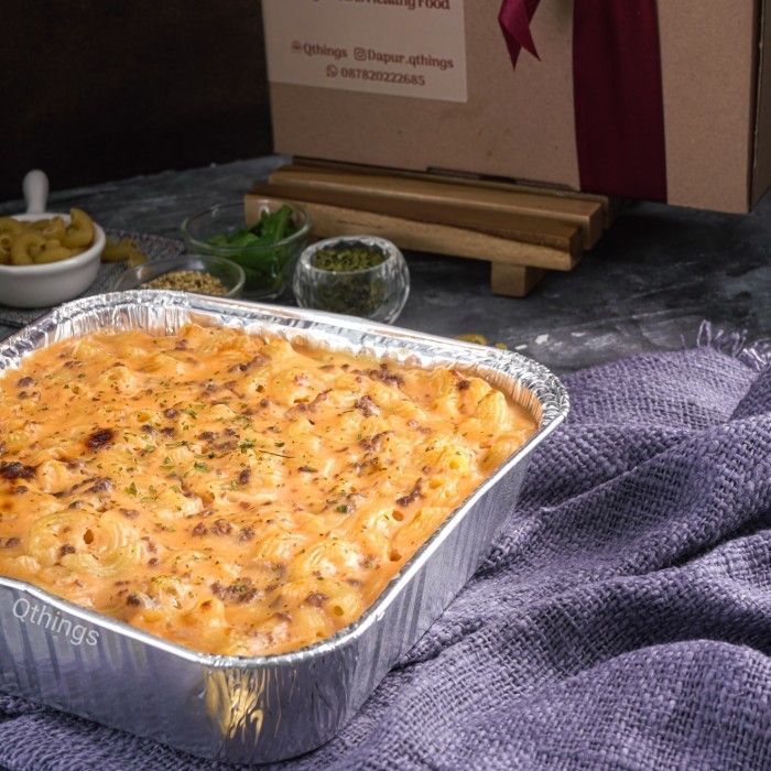 

Macaroni and Cheese Mozarella porsi besar 20 cm