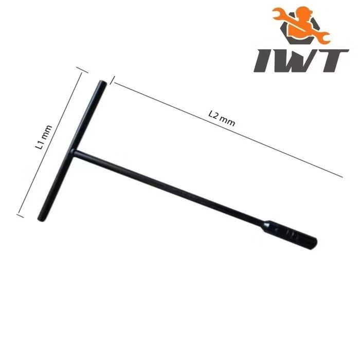(Gd) IWT kunci sok sock shock socket T 7 8 9 10 12 13 14 17 mm kunci T IWT