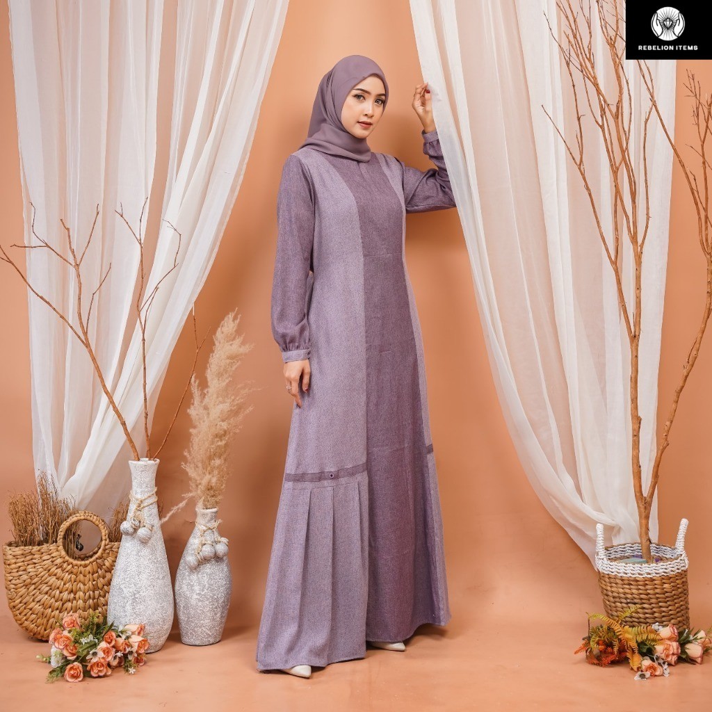 Silmi Official || Gamis Simple Elegan Kekinian Terbaru 2025 || Zarin Dress By Silmi Dress Gamis Wani