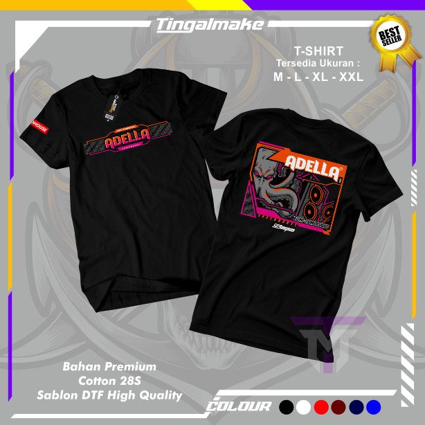 Kaos Adella Music Cumi Cumi Audio Unisex