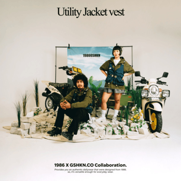 1986 X GASHAKON UTILITY LAYERED JACKET / Jaket Vest Rompi Outdoor Adventure Gorpcore