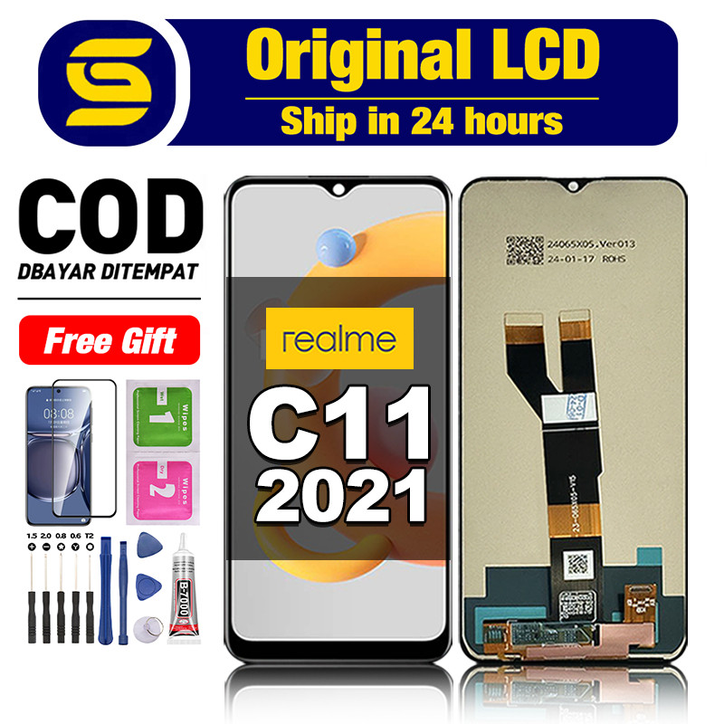 LCD Realme C11 2021 Original Fullset ori asli hp Touchscreen For Glass Touch Screen Digitizer COD