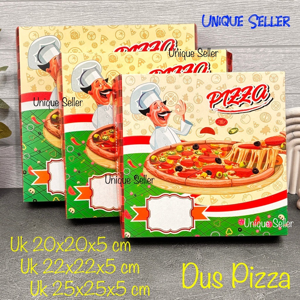 

[Isi10] Dus Pizza Motif Uk 20x20x5 22x22x5 25x25x5 cm Dus Kotak Box Pizza 20x20 22x22 25x25 cm