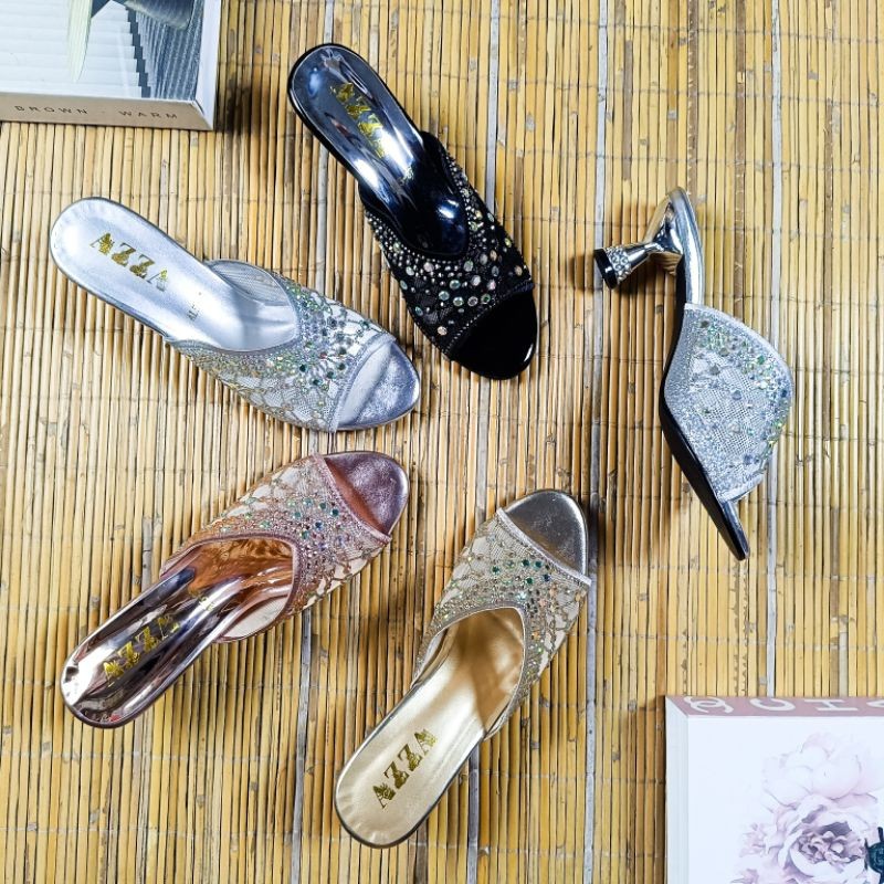 Raveena Heels Pesta 5cm Sandal Wanita Premium