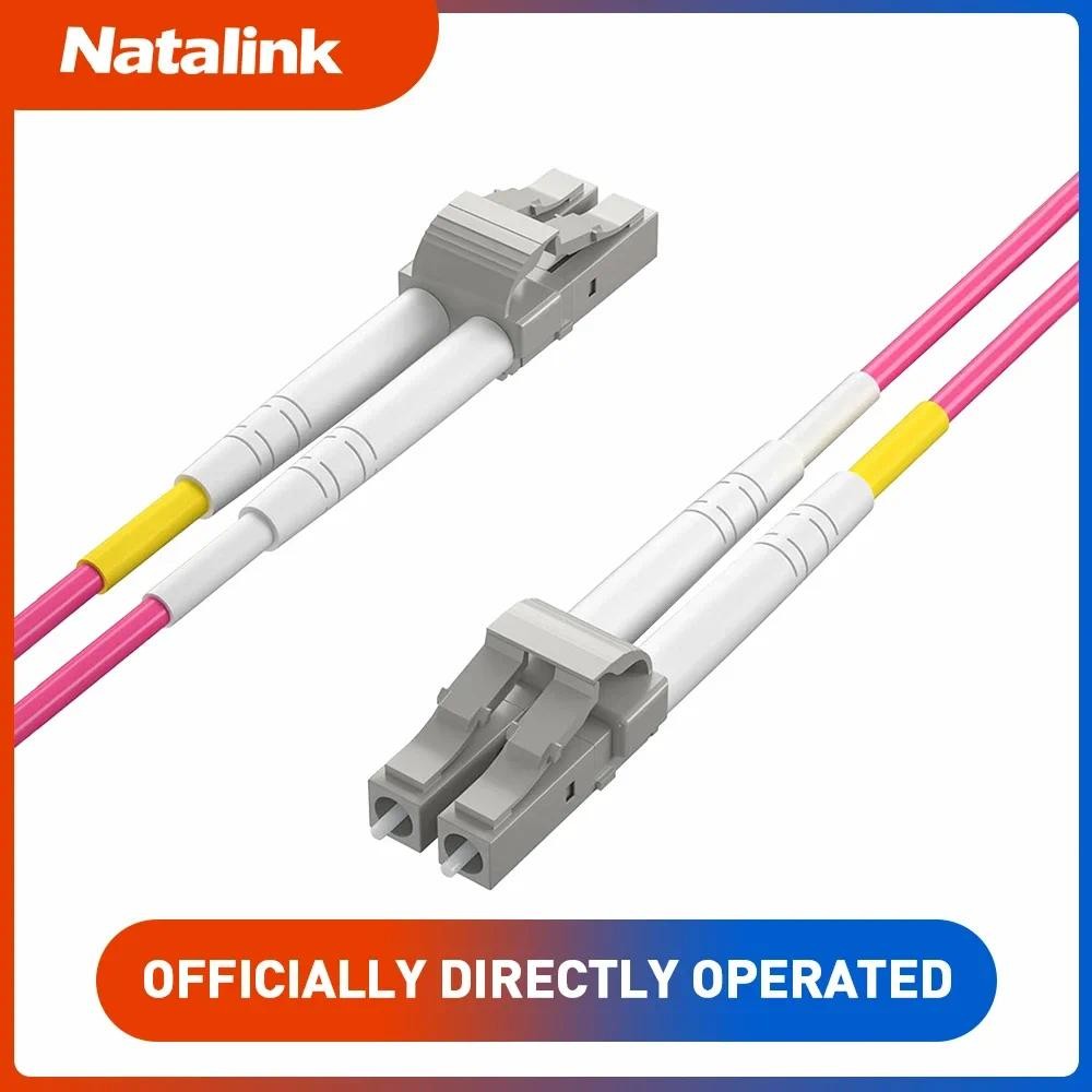 Natalink OM4 LC-LC UPC Duplex Fiber Patch Cable LSZH Jacket 10G/40G/100G for Cisco/Juniper SFP+/QSFP