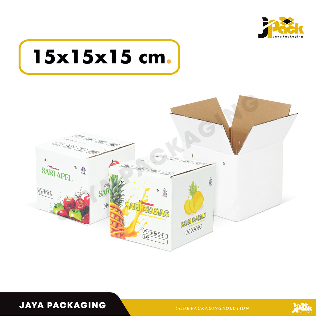 

Box 15X15X15 (12x120 ml KOTAK) Kardus/Karton/Kemasan/boxamdk/amdk/hampers/normal/tinggi15