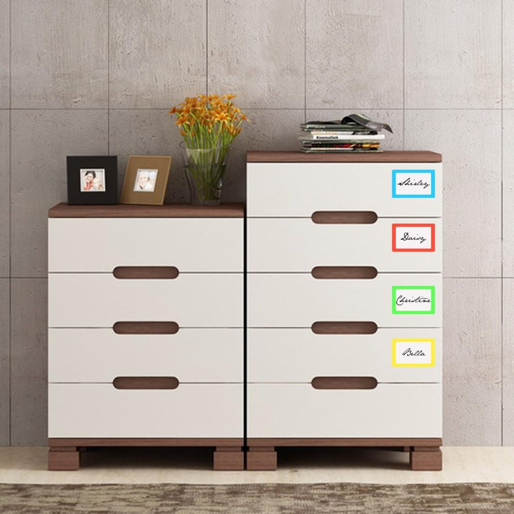 

60pcs Name Tags Stickers 3.5" x2.25" Labels for Office, Meeting, School, Teachers and Mailing 6 Colors