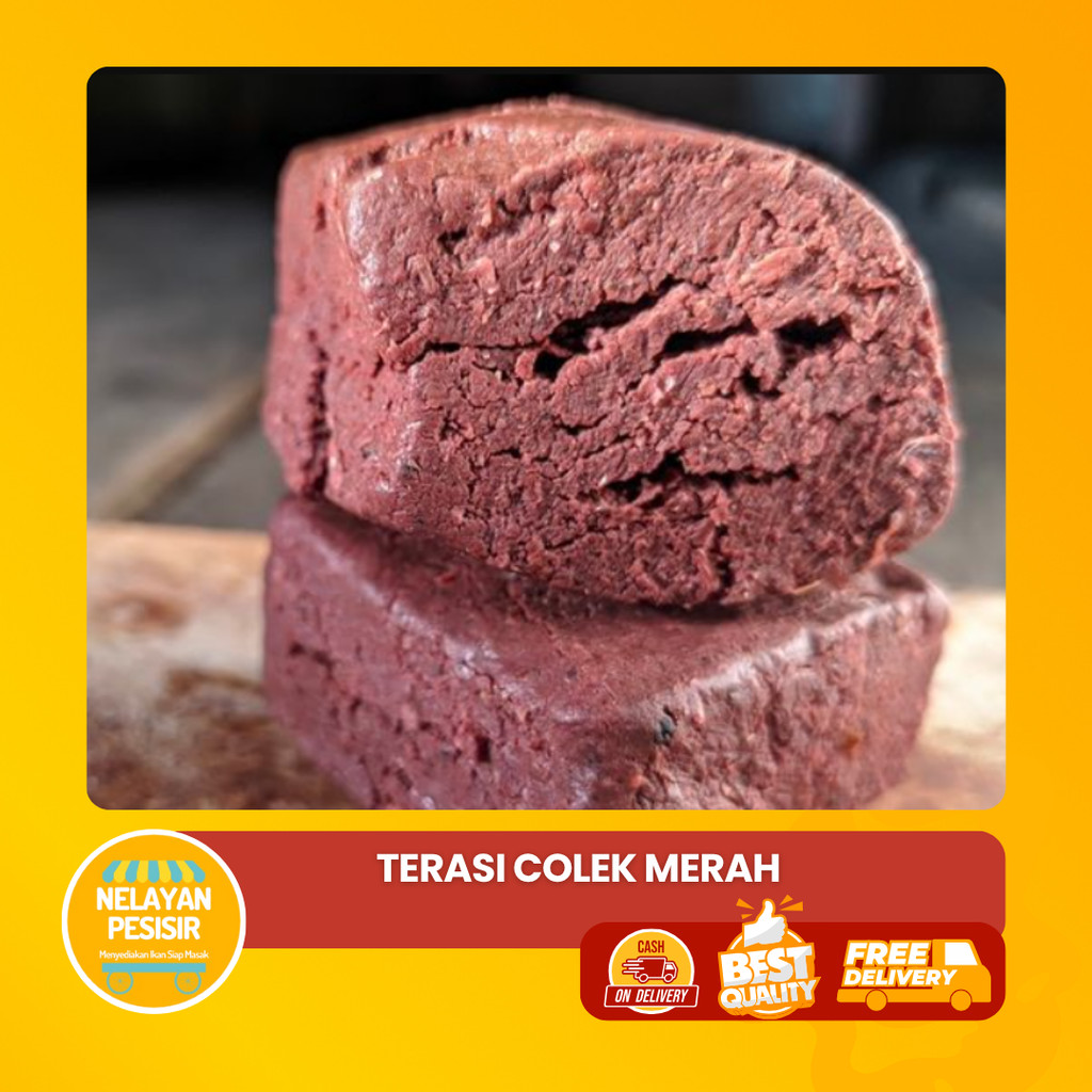

Terasi Merah Kualitas Premium Rasa Kuat Wangi Tajam Siap Makan Harga Kiloan Murah