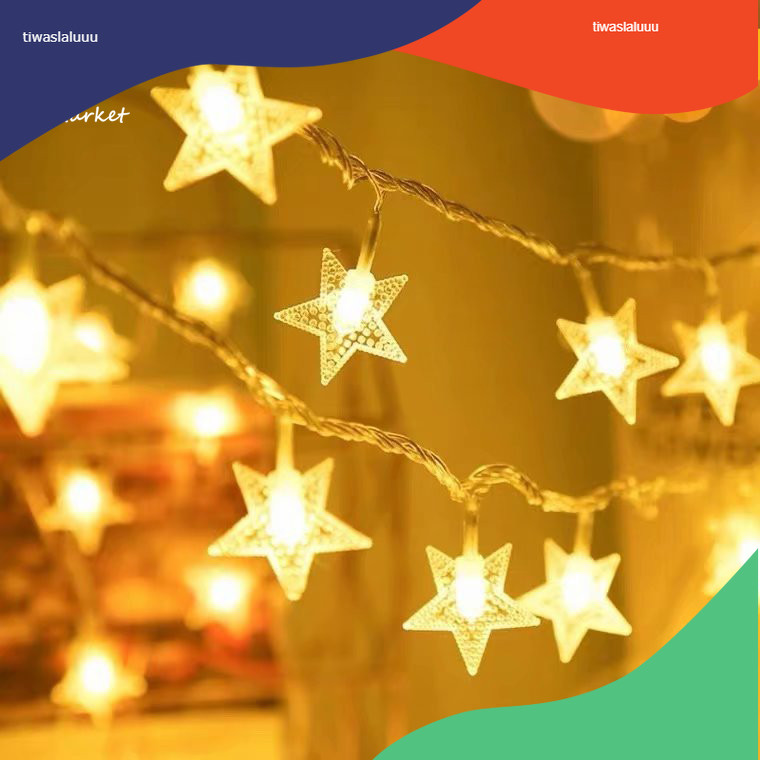 3 Meter Strip Lampu LED Warna Warni Bertenaga Tombol Baterai