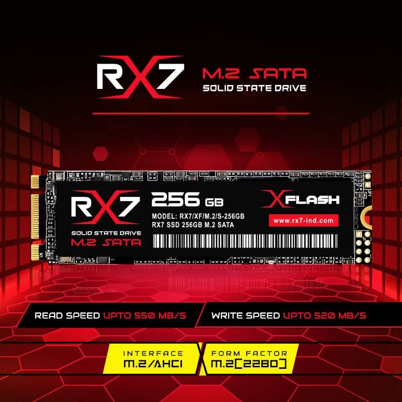SSD M2 SATA / M2.SATA / M2SATA 256GB RX7