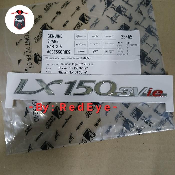 

NEW....!!! Sticker " LX 150 3V IE " Original REOR90