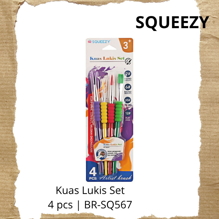 

Kuas Lukis Squeezy isi 4 pcs BR-SQ567