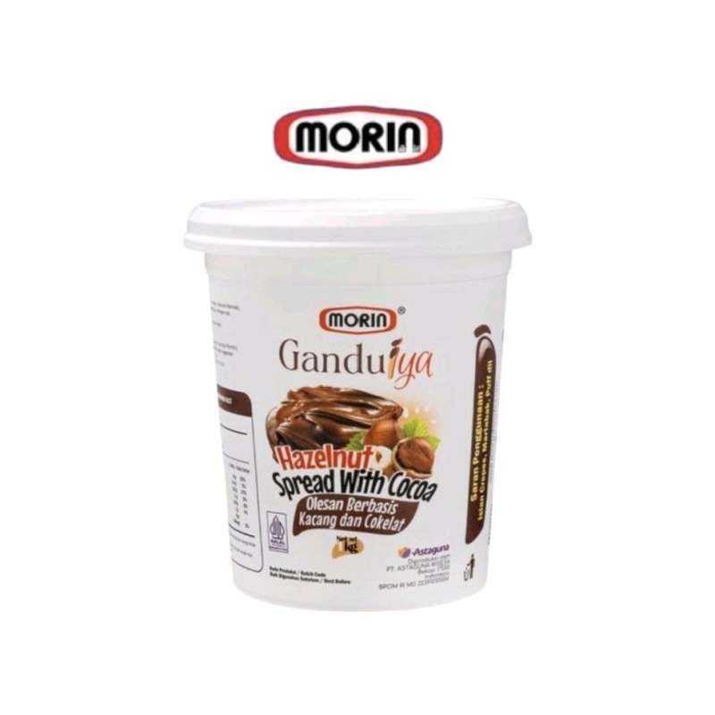 

Morin Ganduiya Chocolate Hazelnut Spread Selai Cokelat Kacang Hazel Pail 1 Kg