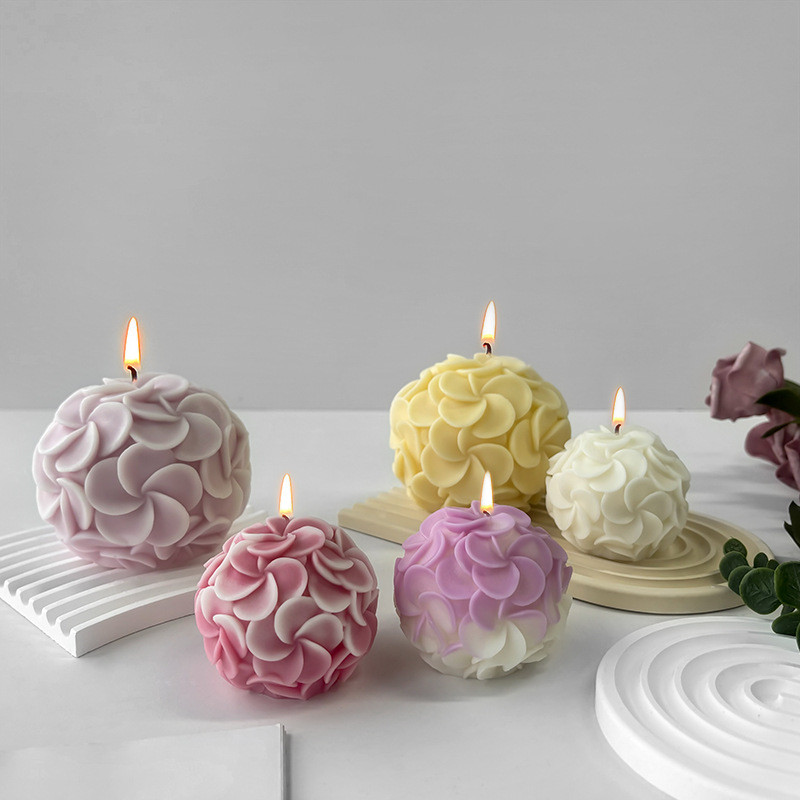 

Clover Flower Ball Candle Silicone Mold DIY Egg Flower Ball Mold Handmade Soap Gypsum Craft Resin Molds Candle Making Supplies