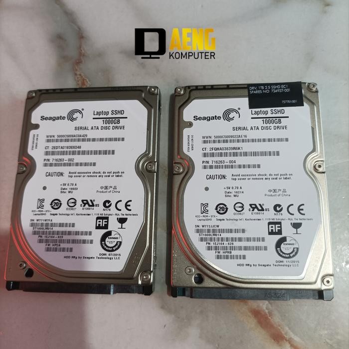 Hardisk Hdd Harddisk Hdd Internal Laptop 1 TB Merk Seagate SSHD mantap Tipe SSHD