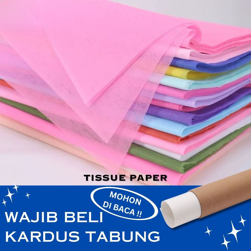 

1 Lembar Tissue Paper / Flower Wrapping Premium Tissue Non Woven / Kertas Tisu Cotton Paper Kertas Buket Bunga Florist