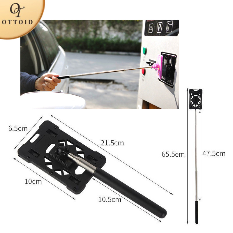 OTTOID Tongkat E Toll Tongkat Toll Tongkat Tol Portabel Tongtol Stainless Telescopic Tongtol Kartu E