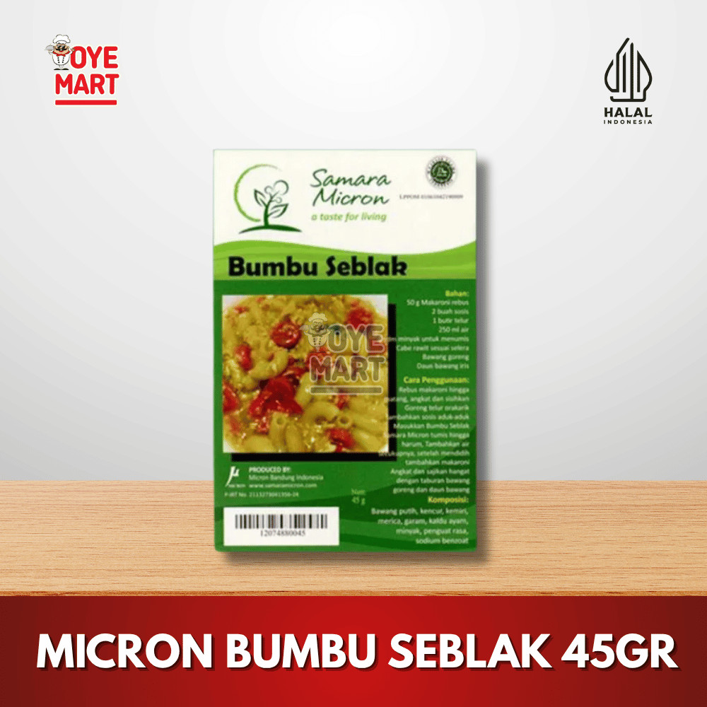 

MICRON BUMBU SEBLAK 45GR/BUMBU INSTAN