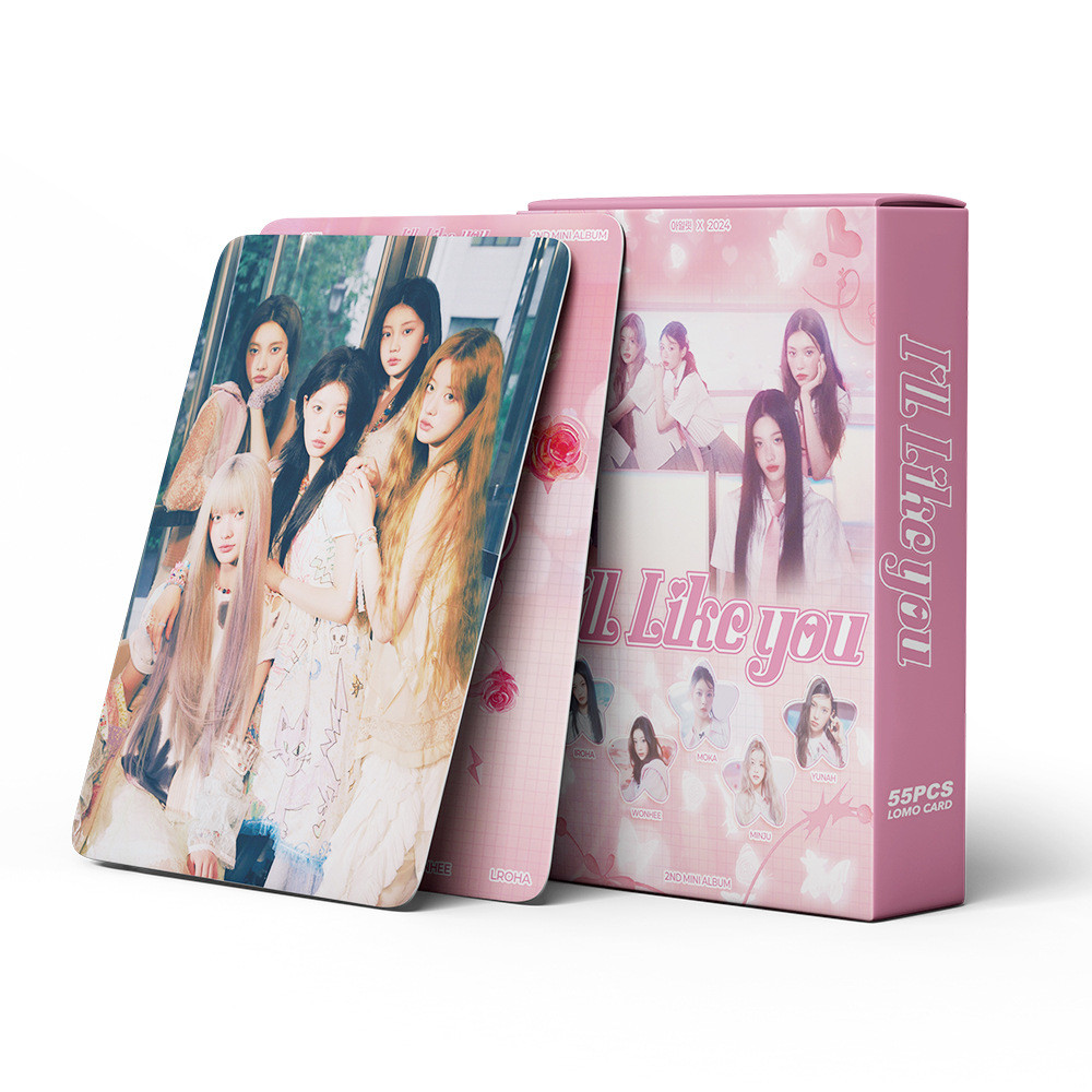 

55pcs I'LL-IT GIRL GROUP MERCHANDISE LOMO CARD I'LL LIKE YOU new album support photo card fan gift