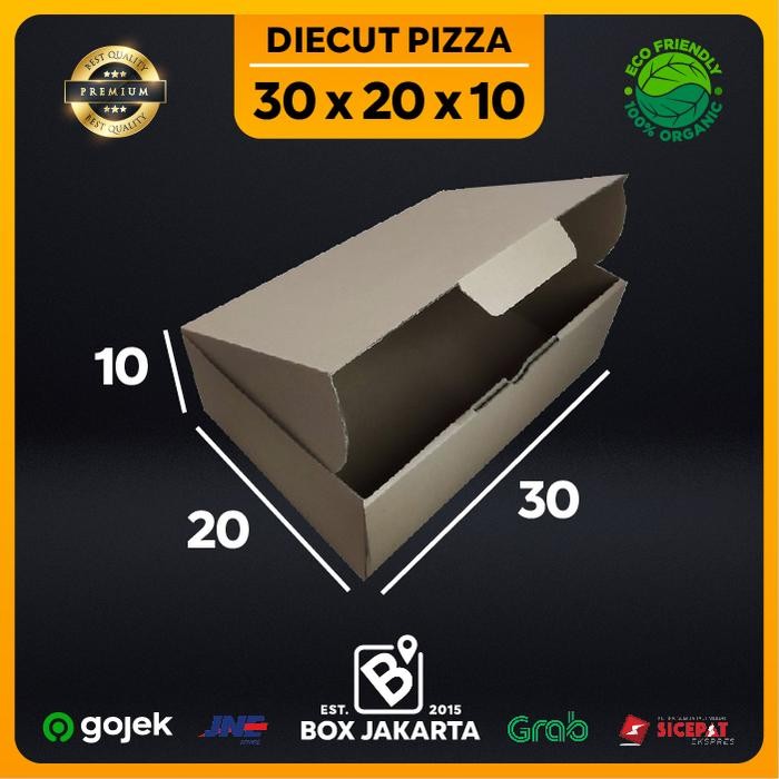 

KARDUS uk 30x20x10 CM Diecut Pizza Corrugated Packaging Box