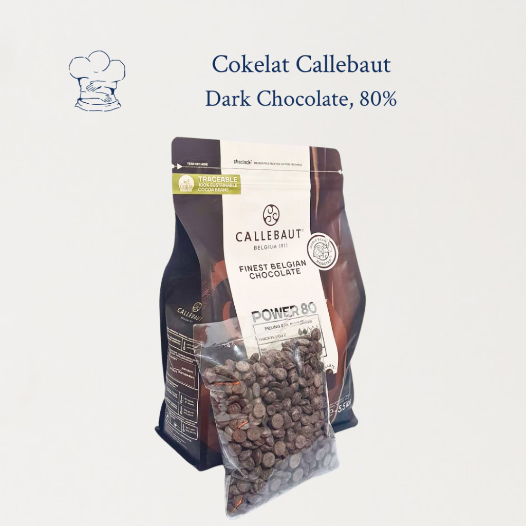 

Callebaut Dark Chocolate 80% - Power 80 (Repack) – Coklat Couverture Premium