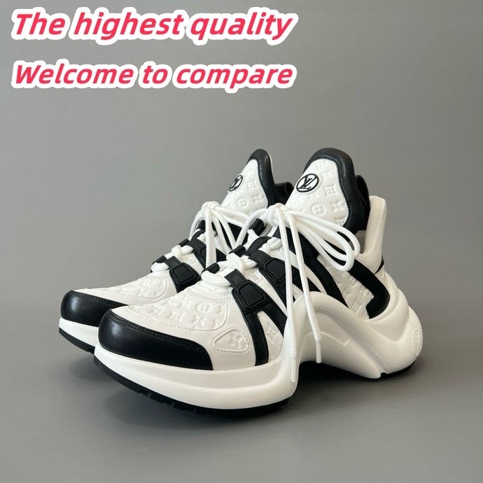 LV archlight lace up retro casual sneakers white black Women's shoes 5820678