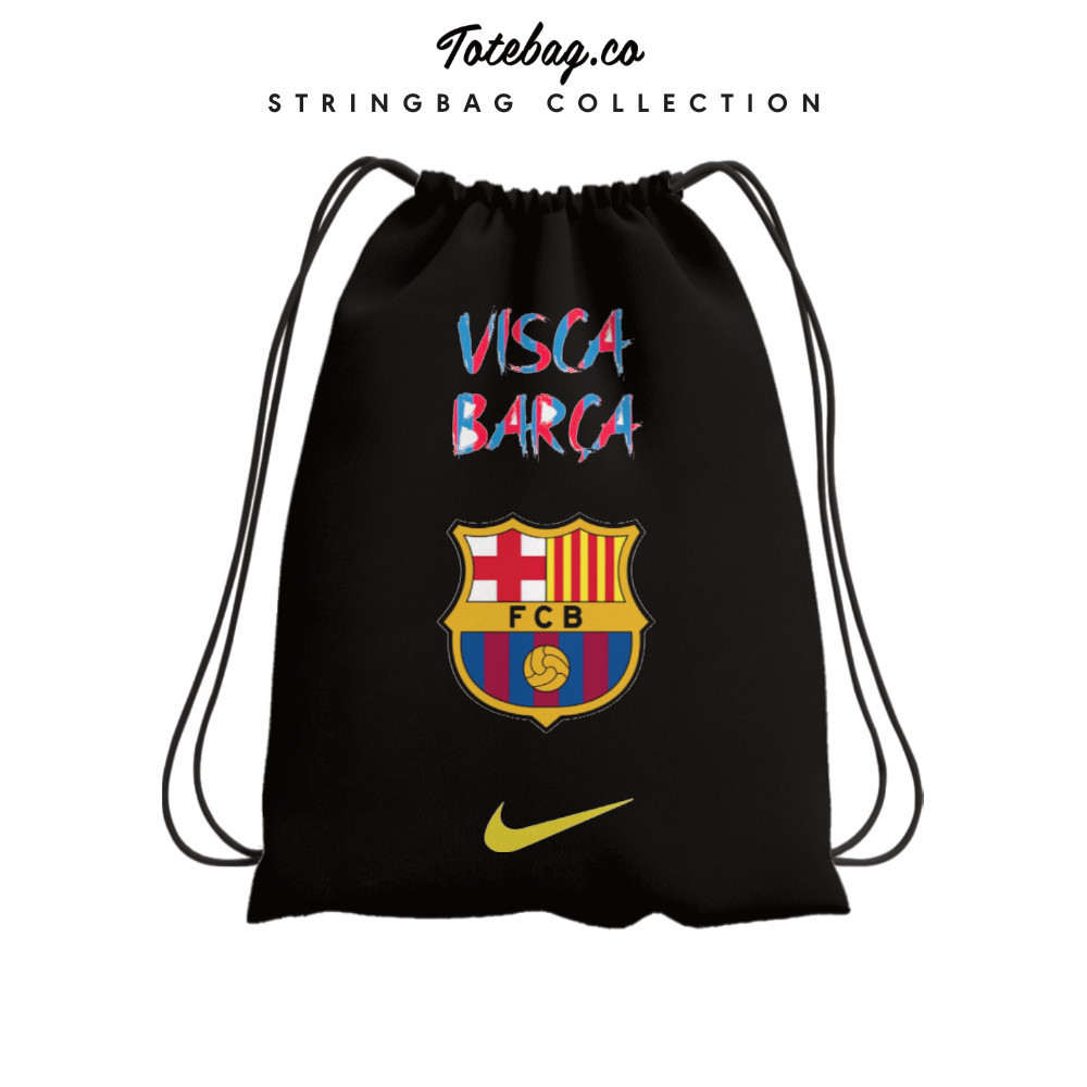 Tas Serut CLUB VISCA BARCA Sepak bola manchester juve madrid barca FUTSAL BISA CUSTOM SUBLIM