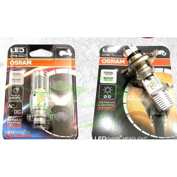 LAMPU DEPAN LED MOTOR BEBEK / MATIC / GRAND / H6 / H4 / HS1 / LAKI OSRAM T19 / HS1 ORIGINAL AC DC / 