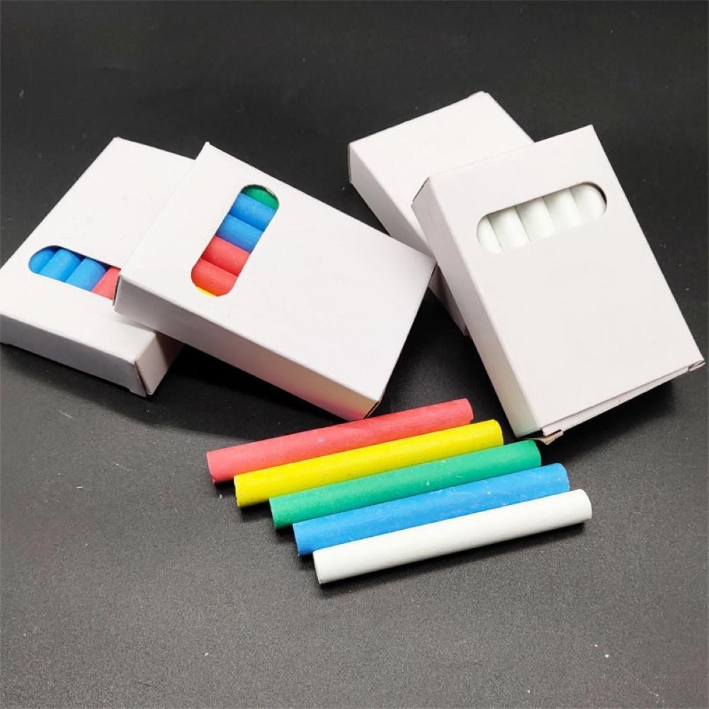 

Dropshipping Dustless School Supplies 12 Sticks Water-soluble Dustless Chalkboard Chalk Crayons School Office Supplies