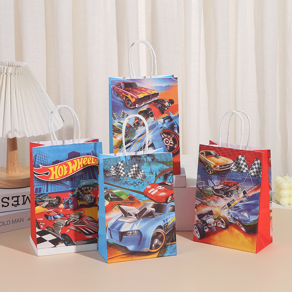 

PAPER BAG GOODIE BAG TAS KADO HADIAH PESTA ULANG TAHUN MOTIF HOT WHEEL