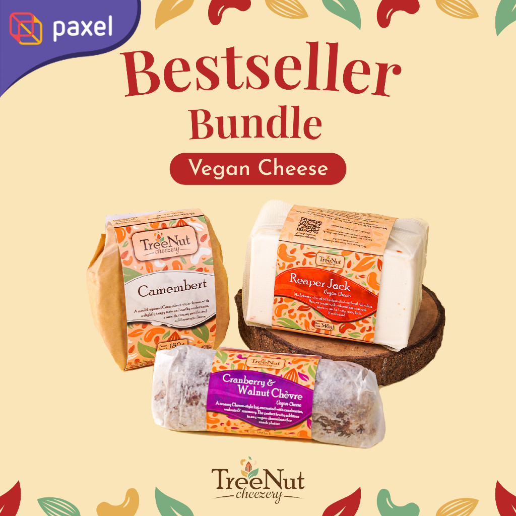 

Bundle Keju Vegan Bestseller – Plant-Based Cheese Nabati – Vegetarian Food | TreeNut Cheezery