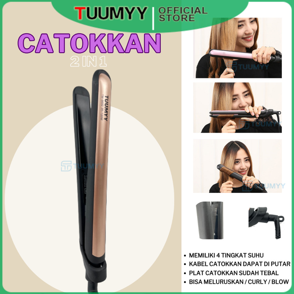 CATOKAN RAMBUT TUUMYY LURUS TM-8602(LED)