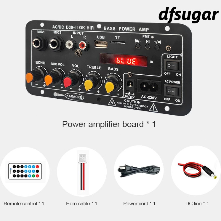 Amplifier Part Board Audio Bluetooth Woofer 12V/24V/220V USB Radio TF DIY Speaker Woofer Amplifier B