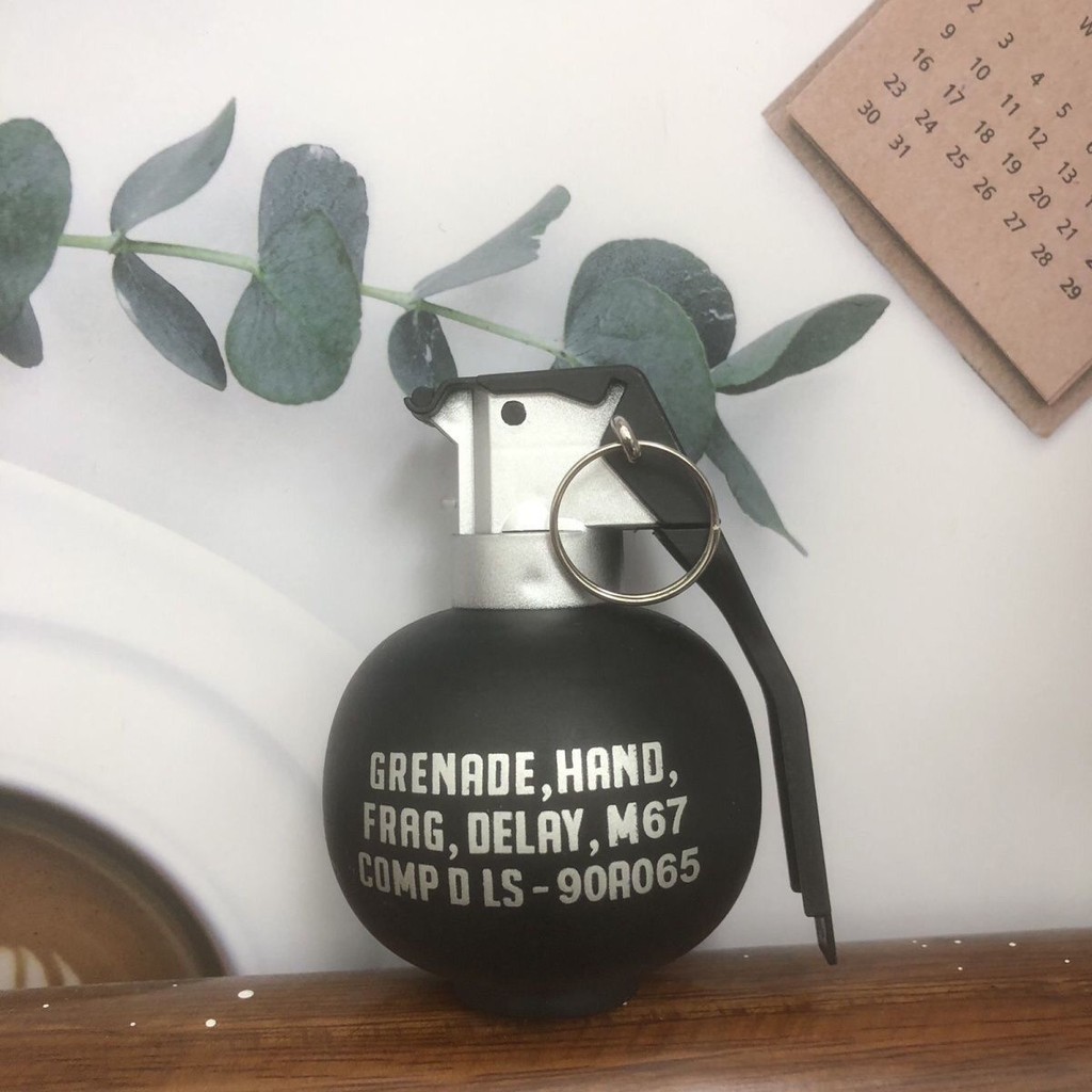 Model Prop Granat Simulasi M65 Aksesori Militer Penggemar Pasukan Khusus Kostum Cosplay Efek Suara P