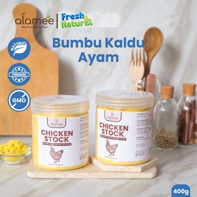 

Kaldu Ayam Bubuk Chicken Stock Broth Seasoning Powder Non MSG Murni Asli Bumbu Masak Organik Masakan fresh and natural