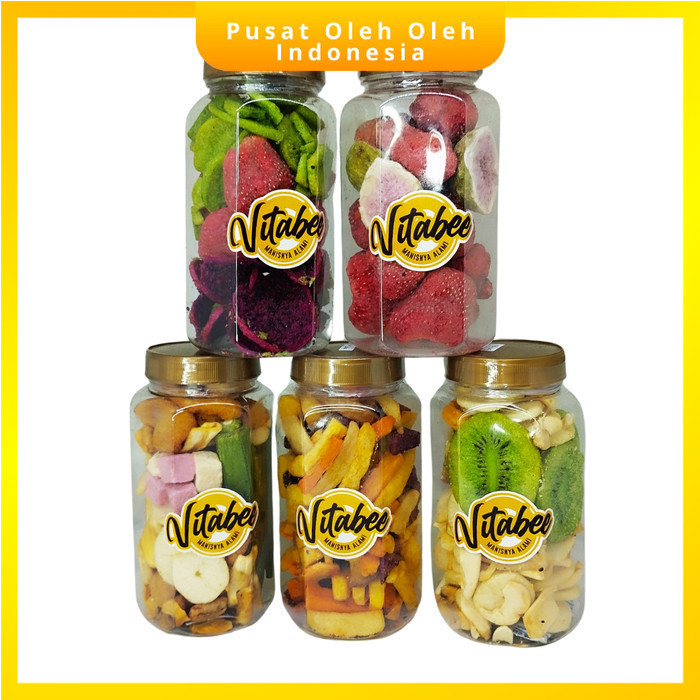 

Keripik Buah Dan Sayur Kering Fiona Vitabee Toples Korea dan Lokal Mix Oleh Oleh Khas Malang Enak