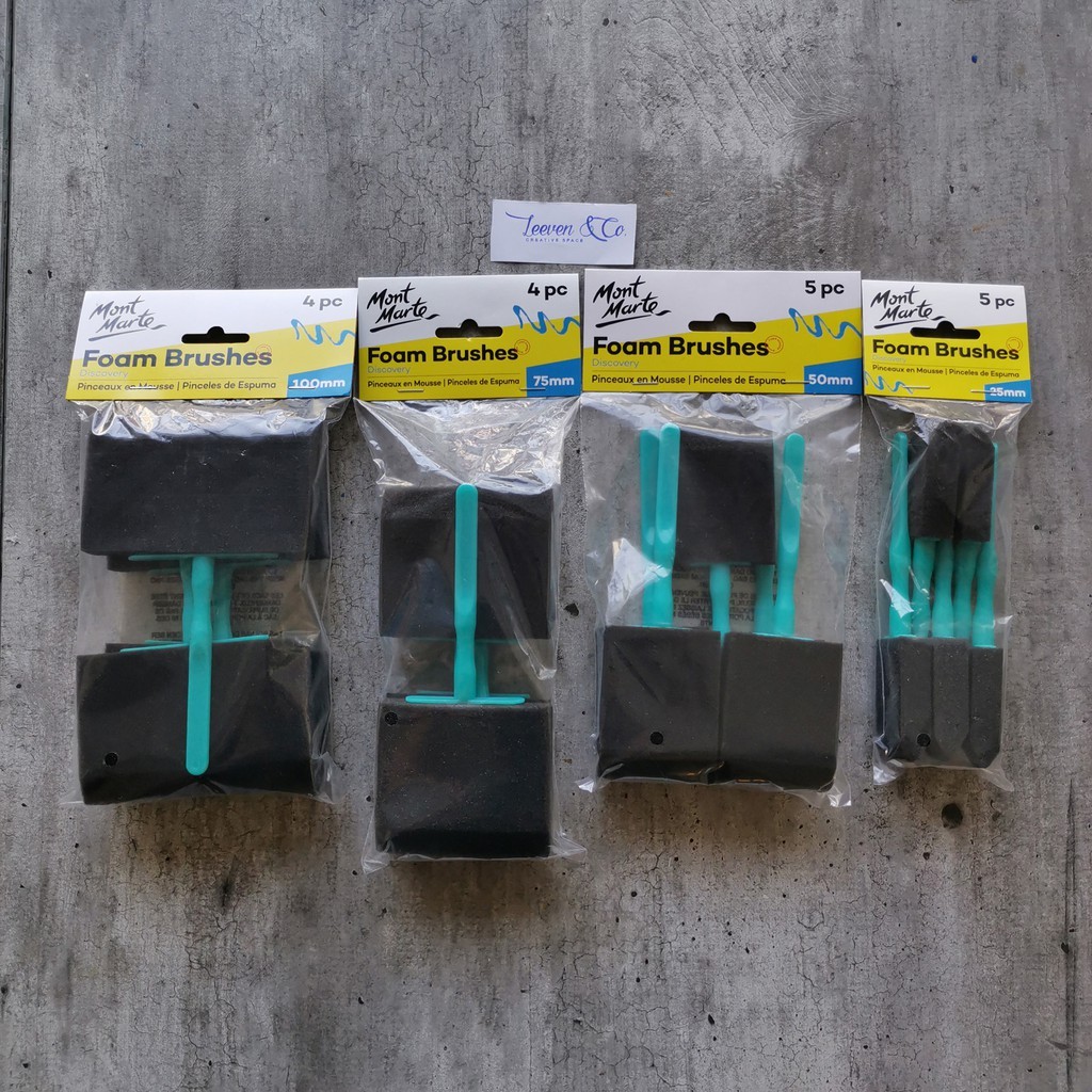 

MONT MARTE SPONS FOAM HOBBY BRUSH - 25MM - 50MM - 75MM - 100MM