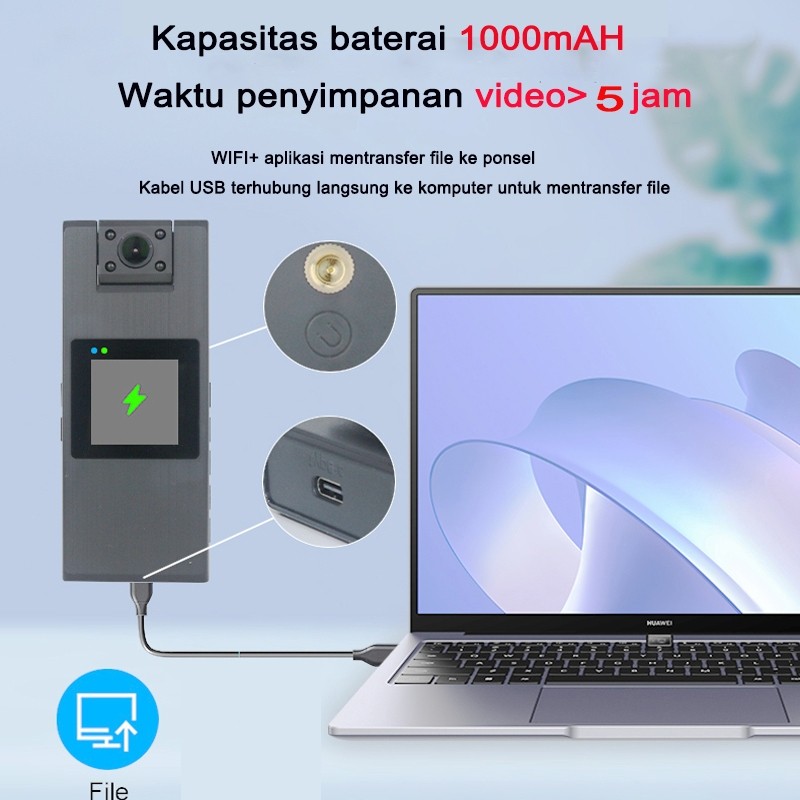 Yicsee Wifi Kamera Motor VLog 4K Action Cam 360 Cameras Kamera Olahraga Untuk Merekam RapatCO