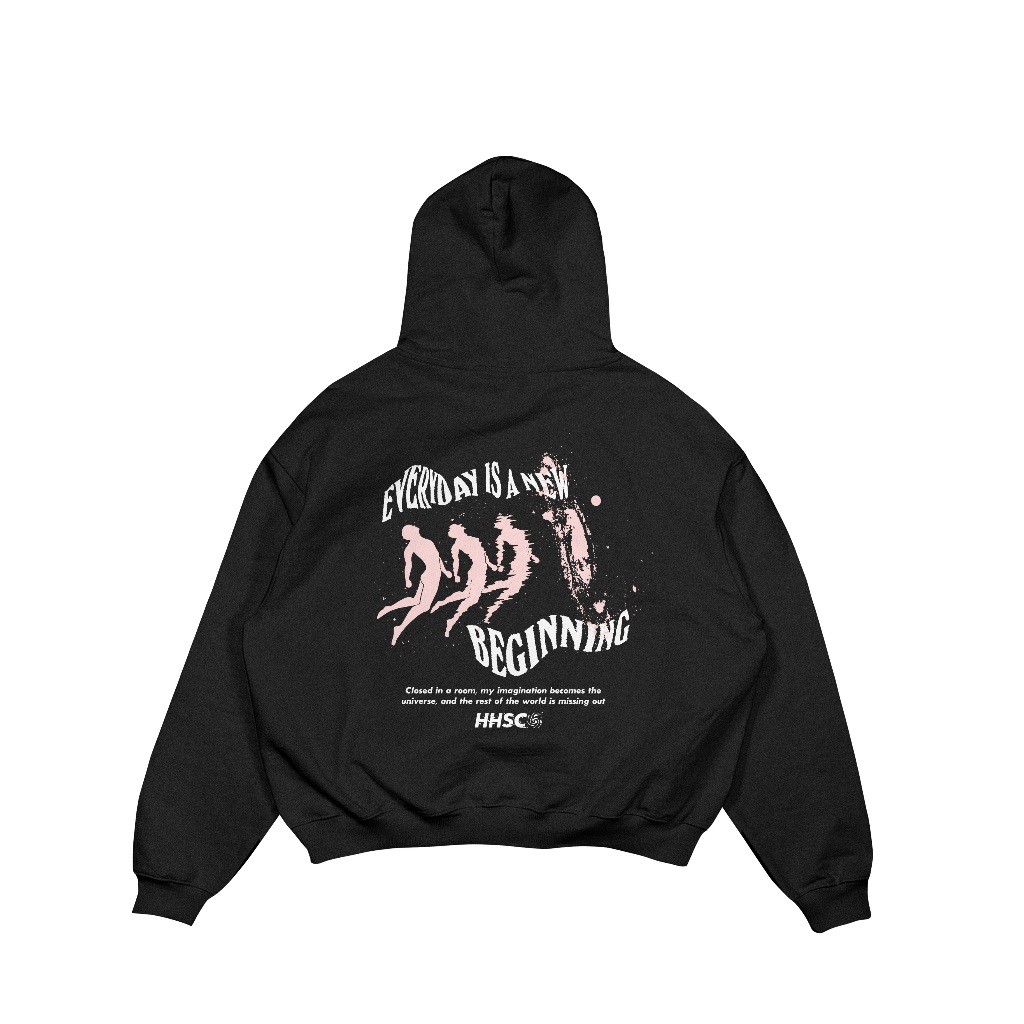 HHSCO - Hoodie Boxy Beginning Black
