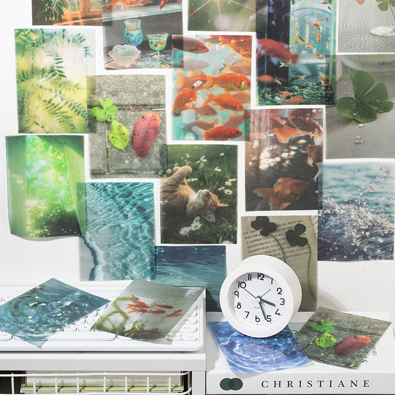 

[HARU] Spring Tide Series Deco Paper Journaling Scrapbook Journal kit Kertas Motif Bunga Bujo