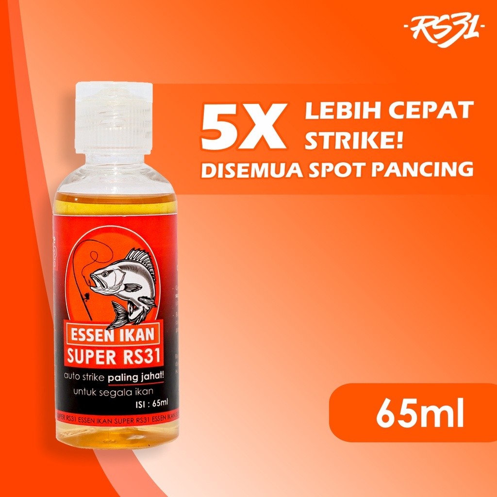Essen Ikan Super RS31 - Essence Pancing Aroma Gurih & Amis Untuk Indukan / Babon dari Ikan Mas, Lele