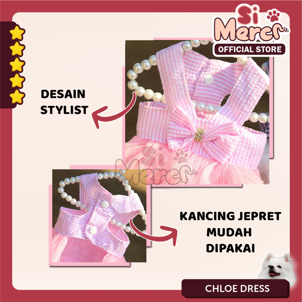 Baju Anjing Kucing Korea / Dress Anjing / Dress Anjing Korea / Baju Anjing / Harness Baju Anjing Kuc