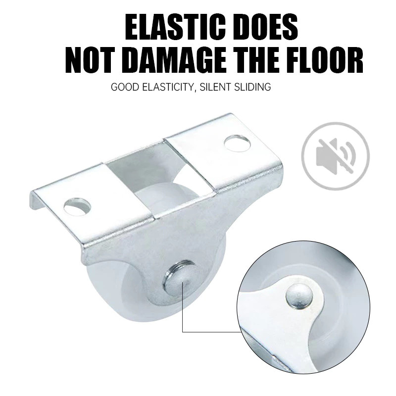 RODA TROLI KASTOR NYLON ETALASE 1 INCH MATI