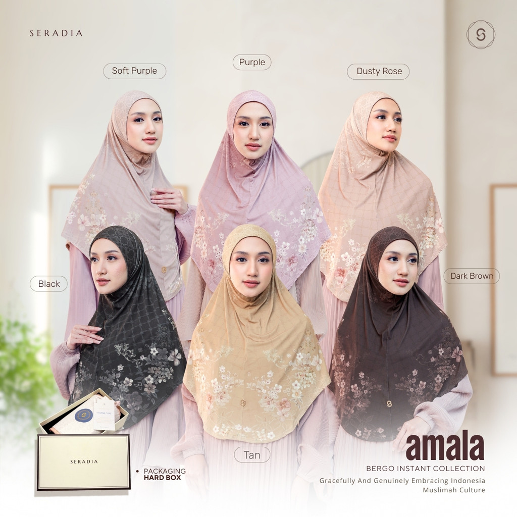 Seradia Hijab - Bergo Instant Motif Amala